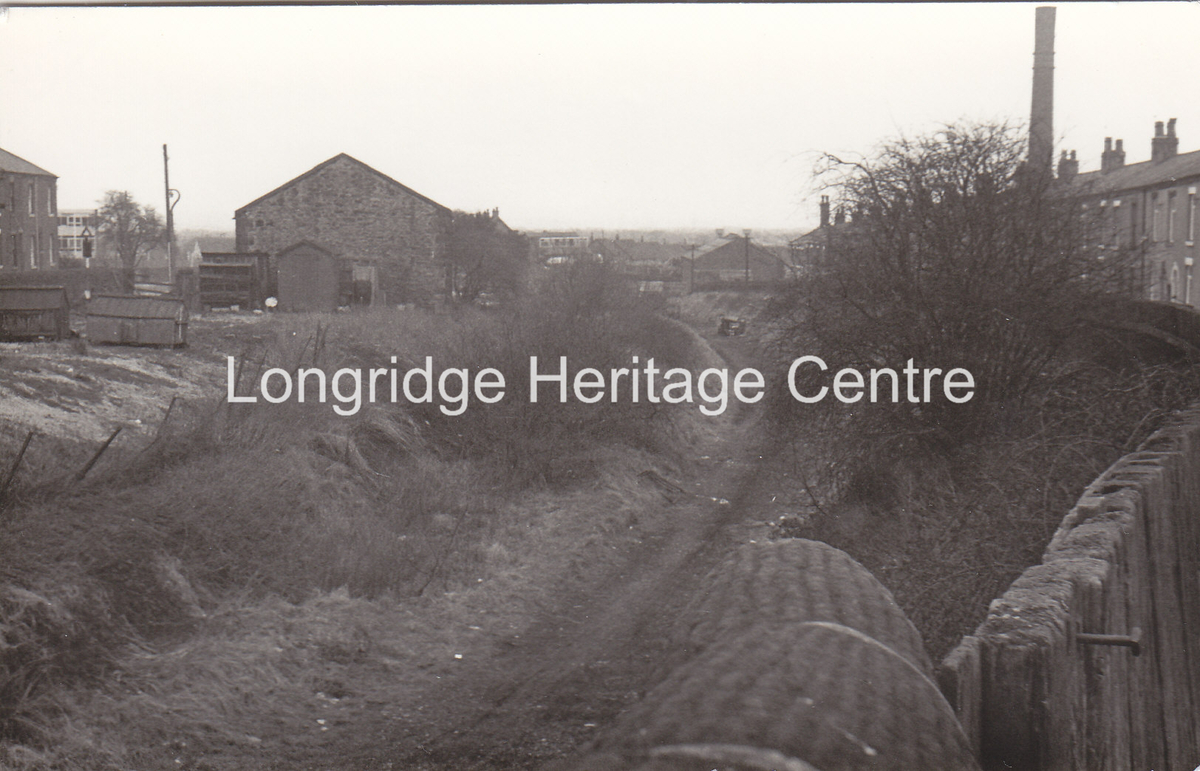 6992A - Stone Bridge - Looking along the old railway - 1970
